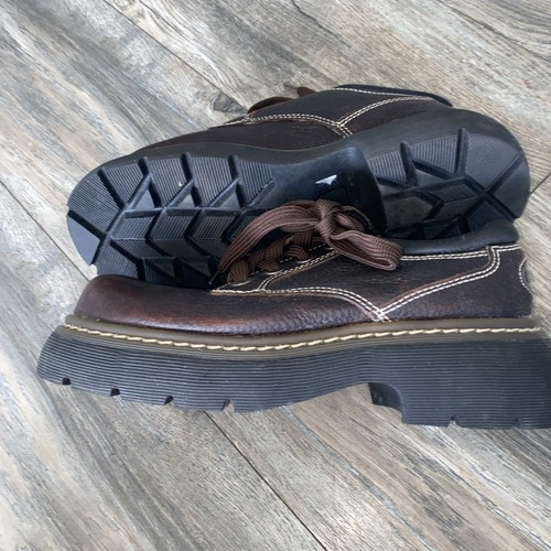 Zapatos de cuero marrón grueso Y2K Candies para mujer 8,5 años 90’s Y2K de colección Grunge Like Docs - Imagen 5 de 12