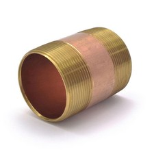 2" x 3" Brass Pipe Nipple