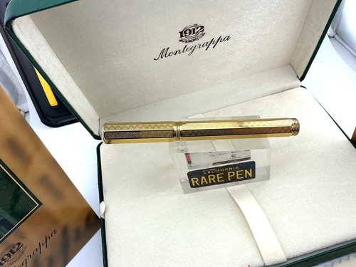 Vintage Montegrappa Reminiscence STERLINGSILBER Vermeil GROß Füllfederhalter 18KM - Bild 4 von 9