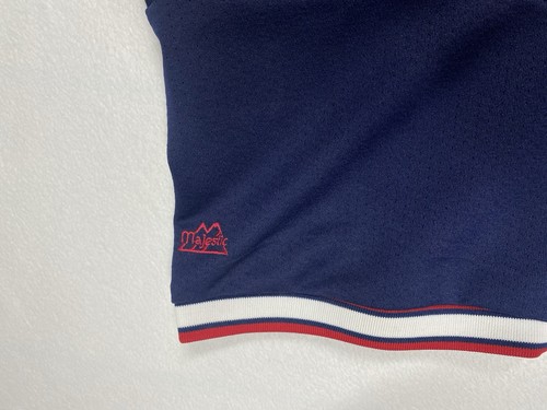 MLB Majestic Atlanta Braves Jersey Men’s L Blue Button Up #10 Baseball - Picture 4 of 10