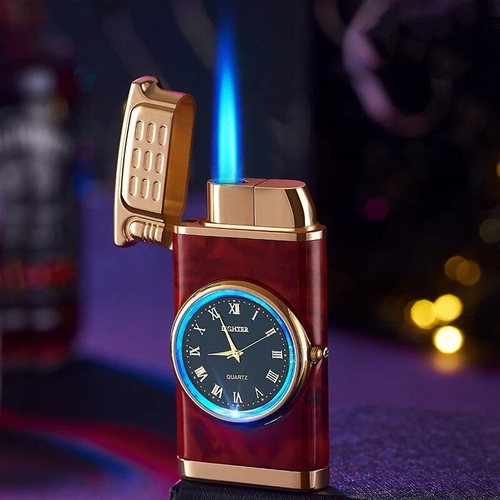 Inflatable Cigar Lighter Real Dial Blue Light Lighter Multifunctional Lighter - Picture 14 of 31