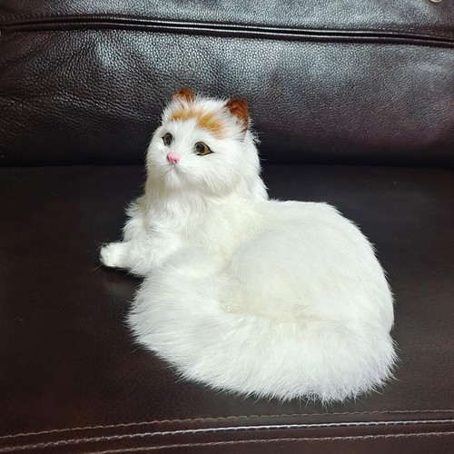 Realistic Cat Plush Toy Simulation Lovely Stuffed Animal Doll Home Decoration - Picture 9 of 12