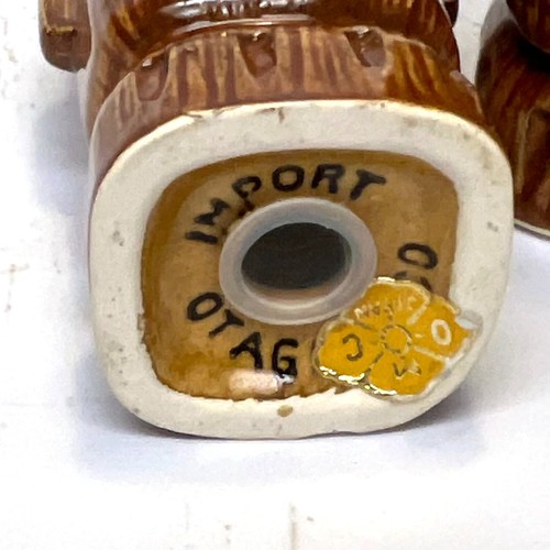 Vintage Otagiri Tiki Salt and Pepper Shaker Set Brown - Picture 5 of 8