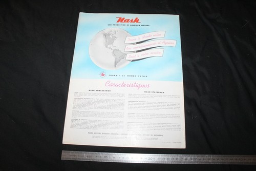 (63BIS) Large Brochure catalogue french NASH 1956 en français - Picture 7 of 8