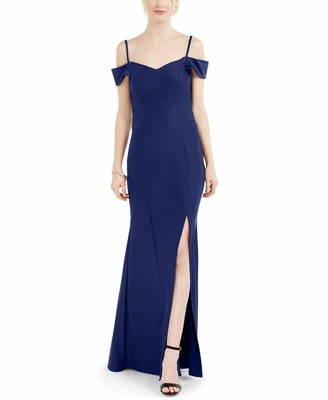 nightway navy blue dress