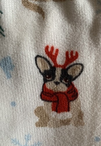 FRENCH BULLDOG AND PUG AND FRIENDS HOLIDAY PAJAMA CHILDREN SIZES - Picture 6 of 7