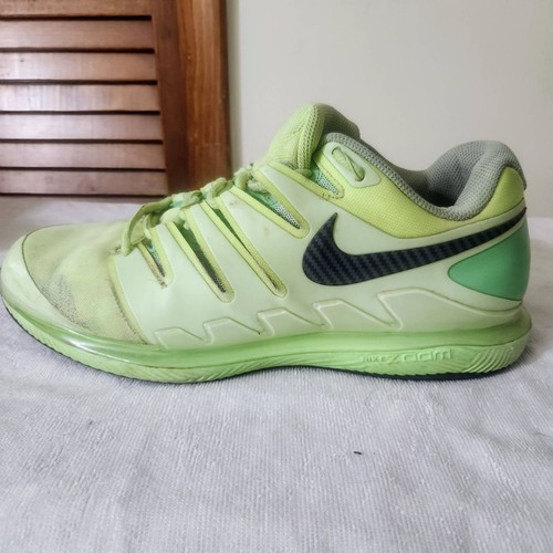 Nike Air Zoom Vapor X Tennis Shoes Mens 10 Roger Feder Clay Court Green Ghost - Picture 10 of 11