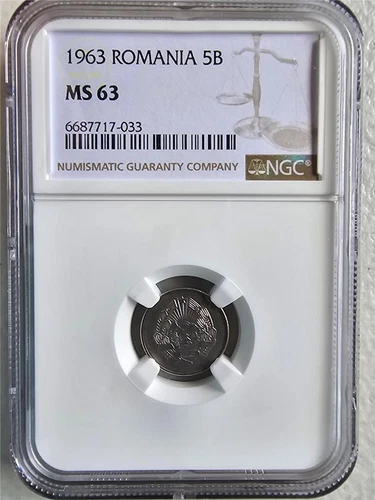 Romania 5 Bani 1963 NGC MS 63