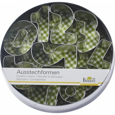 Ausstechformen Zahlen Set 0,1,2,3,4 Ausstecher Kekse Plätzchen Backförmchen