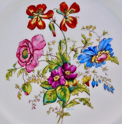 Wedgwood England Posy Sprays weißer Rand 2 Speiseteller Blumen 10,75" Neu ohne Etikett nicht mehr produziert - Bild 10 von 12