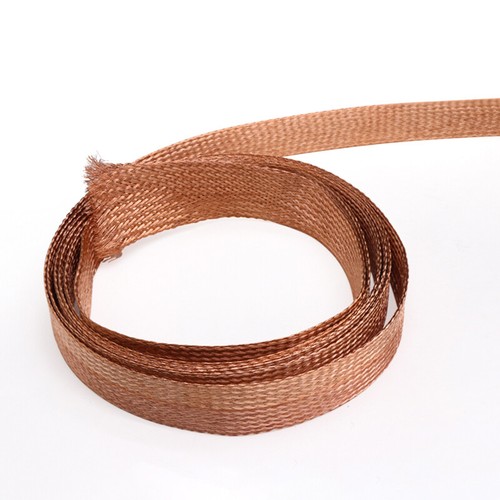 Pure Copper Expandable Metal Braided Shield Sleeving Tube Power Audio Cable Wire - Picture 6 of 7