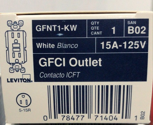 Leviton protection 15A-12V gfci outlet (C5-1) - Picture 3 of 3