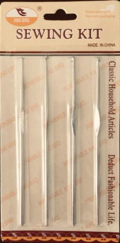4 PC METAL CROCHET HOOKS KNITTING NEEDLES SET 1MM 1.5MM 2MM 2.5MM KNITTING YARN - Picture 3 of 3