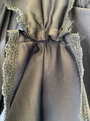 VTG Blush Teddy black 70s nightie Large Nylon Lingerie Satin Smooth - Picture 6 of 6