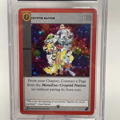 TARJETA PROMOCIONAL CRYPTID NATION METAZOO SEGUNDA EDICIÓN HOLO CASI NUEVA/COMO NUEVA+ CGC 8,5 - Imagen 2 de 8