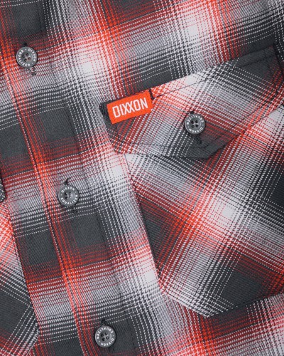 DIXXON Flannel "Equalizer" Men’s XL Plaid Button Shirt Red Black Gray BNIB - Picture 10 of 13