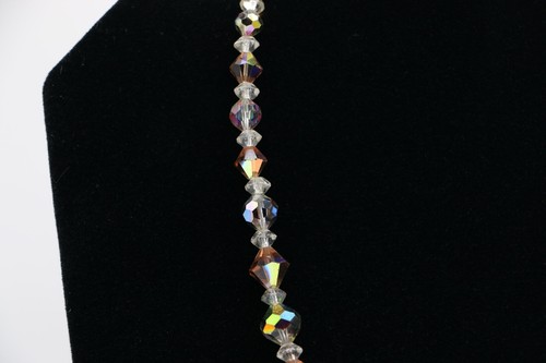 Collar J5B Vintage Art Deco Facetado Vidrio Graduado Estrás - Imagen 3 de 4