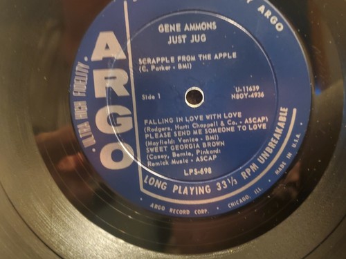 Gene Ammons Just Jug LP ARGO RECORDS ORIGINAL STEREO 698 - Picture 2 of 4