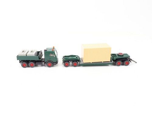 Wiking H0 504/1 modellino auto camion treno pesante MB 3850S verde pino 1:87 - Foto 3 di 4