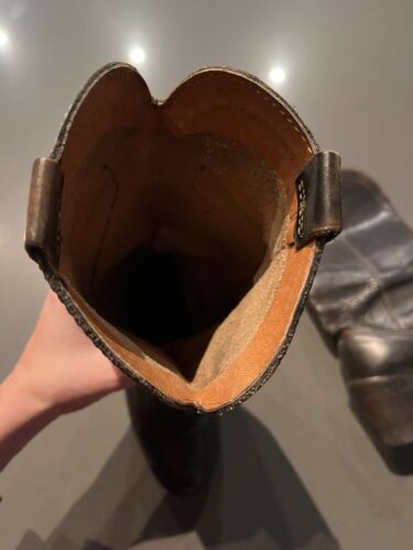 Vintage 1970s Leather Cowboy Boots Womens 5.5 Made in Brazil - Picture 16 of 16