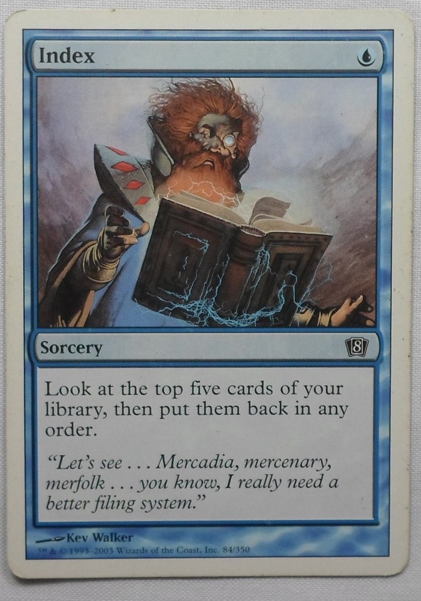 MAGIC THE GATHERING MTG 2003 8th EDITION BLUE INDEX SORCERY MAGIC THE GATHERING MTG 2003 8th EDITION BLUE INDEX SORCERY