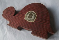 Vintage Muir Woods Minimal Wooden Tortoise Sculpture California Redwood