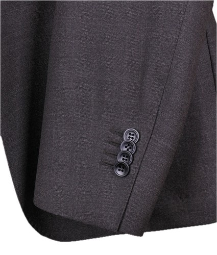 Oscar Jacobson Para Hombres Marrón Gris Lana Barberis 2 piezas Traje Chaqueta Pantalones 40 R - Imagen 6 de 13