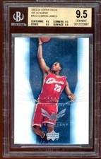 LeBron James RC 2003-04 UD Air Academy LeBron James #3 BGS 9.5 (9.5 9.5 9.5 9.5)