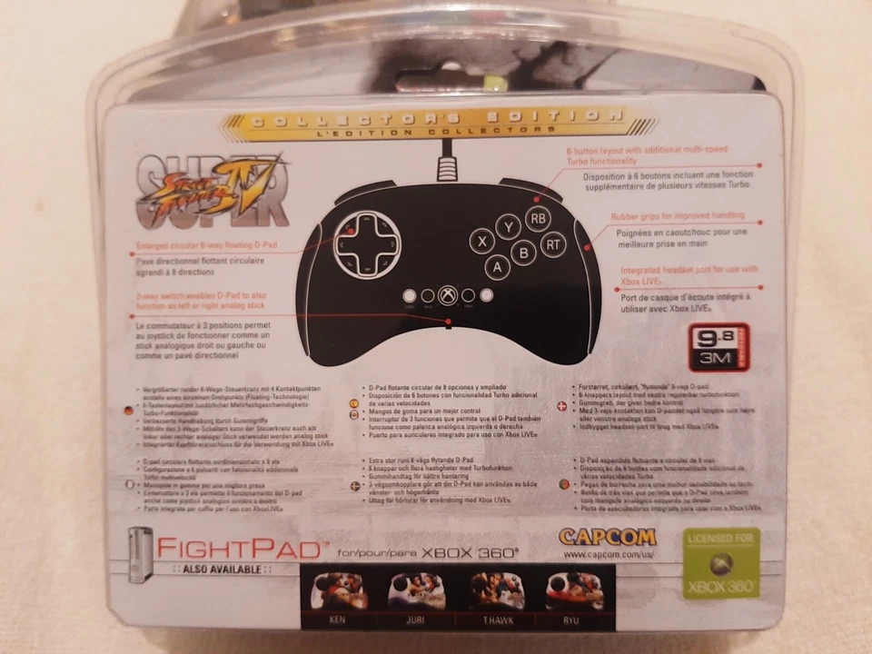 Microsoft XBOX RARE Super Street Fighter IV FightPad Juri Mad Catz - Image 2 of 2