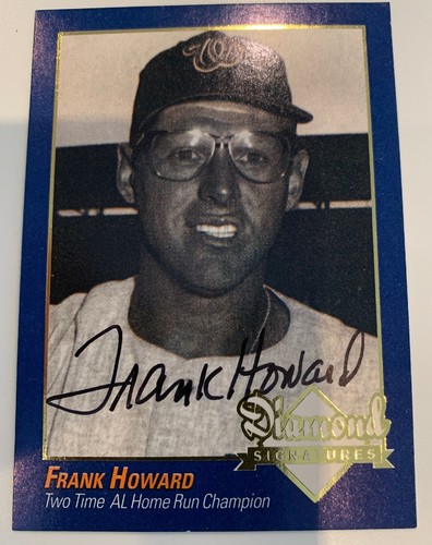 “Big” Frank Howard autographed Baseball Card & Statue Picture. Not Authenticated - Picture 5 of 7