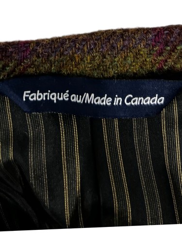 Coppley Mens 40 R Sport Coat Blazer Plaid Green Multicolor Mohair Cashmere EUC - Picture 11 of 17