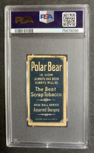 1909-11 T206 - Joe Tinker - HOF - POLAR BEAR - PSA 2 GOOD - Picture 2 of 2