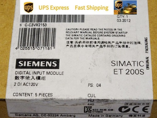 6ES7131-4EB00-0AB0 Siemens ET200S 6ES7 131-4EB00-0AB0 Packaging New in Box