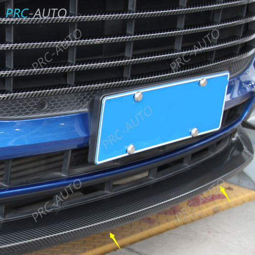 For Porsche Macan 2019-2021 Front Bumper Lip Body Kit Spoiler Carbon fiber Steel - Picture 5 of 10