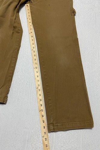Signature Gold By Levi Strauss Carpenter Jeans Men's Size 28x32 Brown - Picture 9 of 10