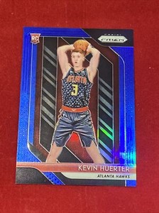 Kevin Huerter 2018-19 Panini Prizm Hawks RC Rookie Blue Refractor Prizm /199