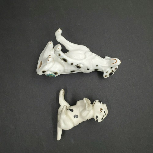 Vintage Japan Bone China Dalmatian Dog and Puppy Figurines 3" and 2" - Picture 12 of 12