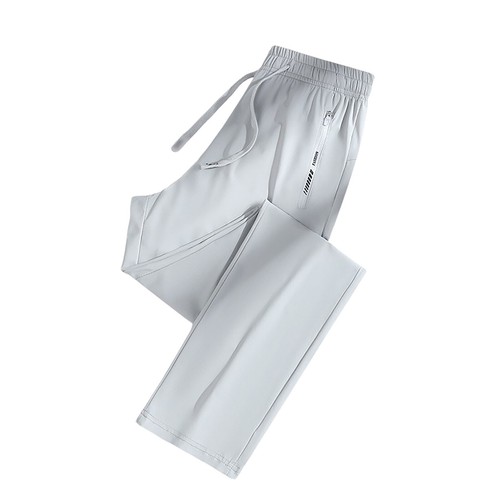 Women's Casual Solid Colour Elastic Waist Straight Casual Pants With Pockets - Picture 8 of 42