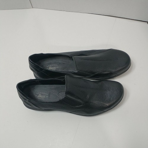 G.H. Bass & Co Darla pebbled leather black slip on loafers women shoes SZ 10 M - Picture 8 of 11