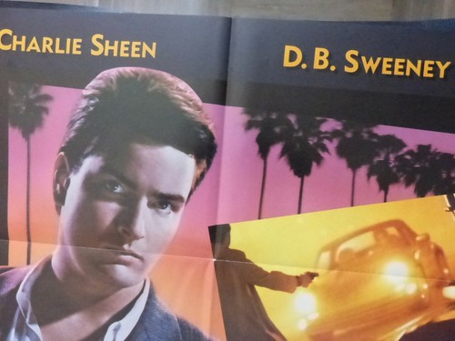 No Man's Land movie poster,original,year 1987,Charlie Sheen,folded - Imagen 3 de 10