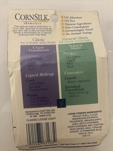 Cornsilk Classic Translucent Loose Powder LIGHT Naturally Sheer Shineless 1997 - Picture 4 of 8