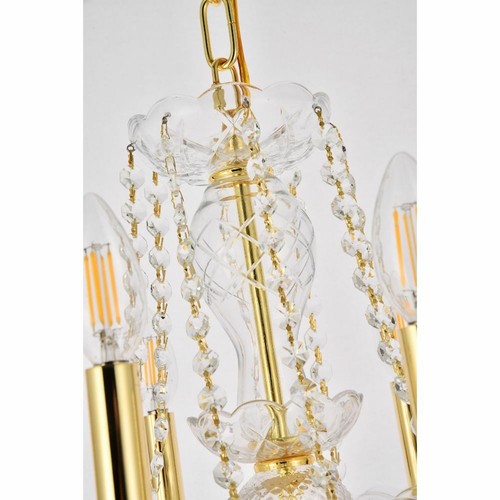 Crystal Chandelier Tear Drop Foyer Bedroom Bathroom Pendant Light Fixture 20" - Picture 8 of 9