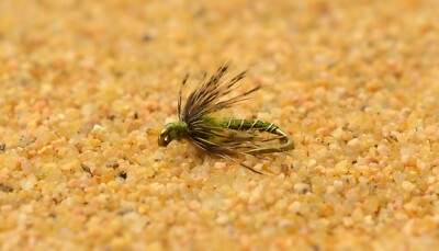 1 Dozen - Hen & Olive Nymph Flies - Soft Hackle - Fly Fishing on Mustad Hooks