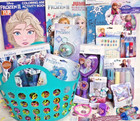 NEW PRINCESS DISNEY FROZEN GIFT BASKET BATH SET BOOKS TOYS OUTDOOR PLAY SET