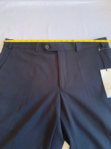 GUCCI MEN'S DRESS PANTS BLACK TROUSERS Sz IT 50 NWT - Picture 6 of 19