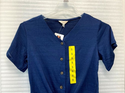 Weatherproof Vintage Womens Tie Front Top - NEW - Afbeelding 17 van 25