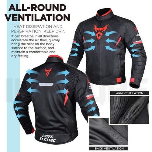 Chaqueta de malla para motocicleta Montar Carreras Armadura Ropa de protección Abrigo - Imagen 7 de 19