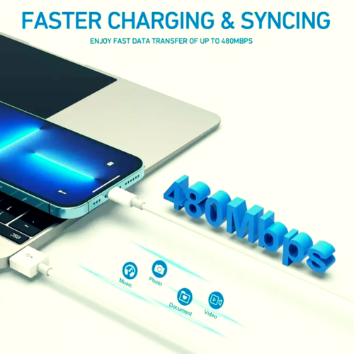 iPhone Ladegerät 3er Pack 6FT MFi Zertifiziert Lightning Kabel Schnell Ladekabel - Bild 5 von 10