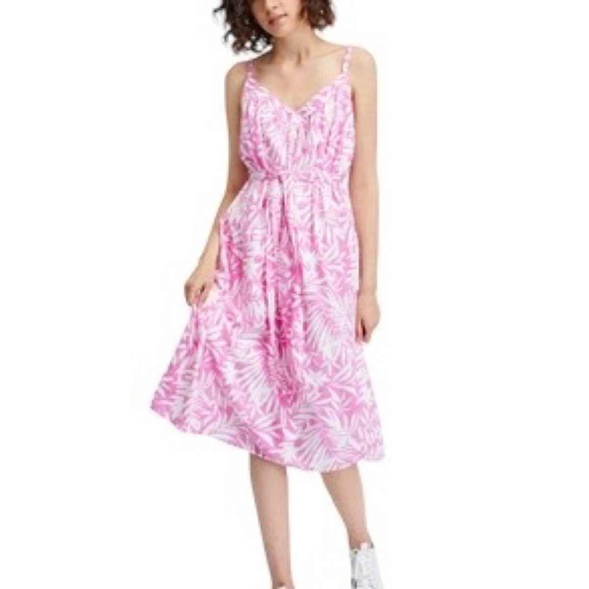 Gap Pink White Floral Sundress Midi Dress Size Small NWOT eBay