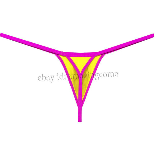 Herren Matt Schwimmtuch G-String Unterwäsche Herren Ausbuchtung Beutel Tangas Bikini Tanga - Bild 18 von 48